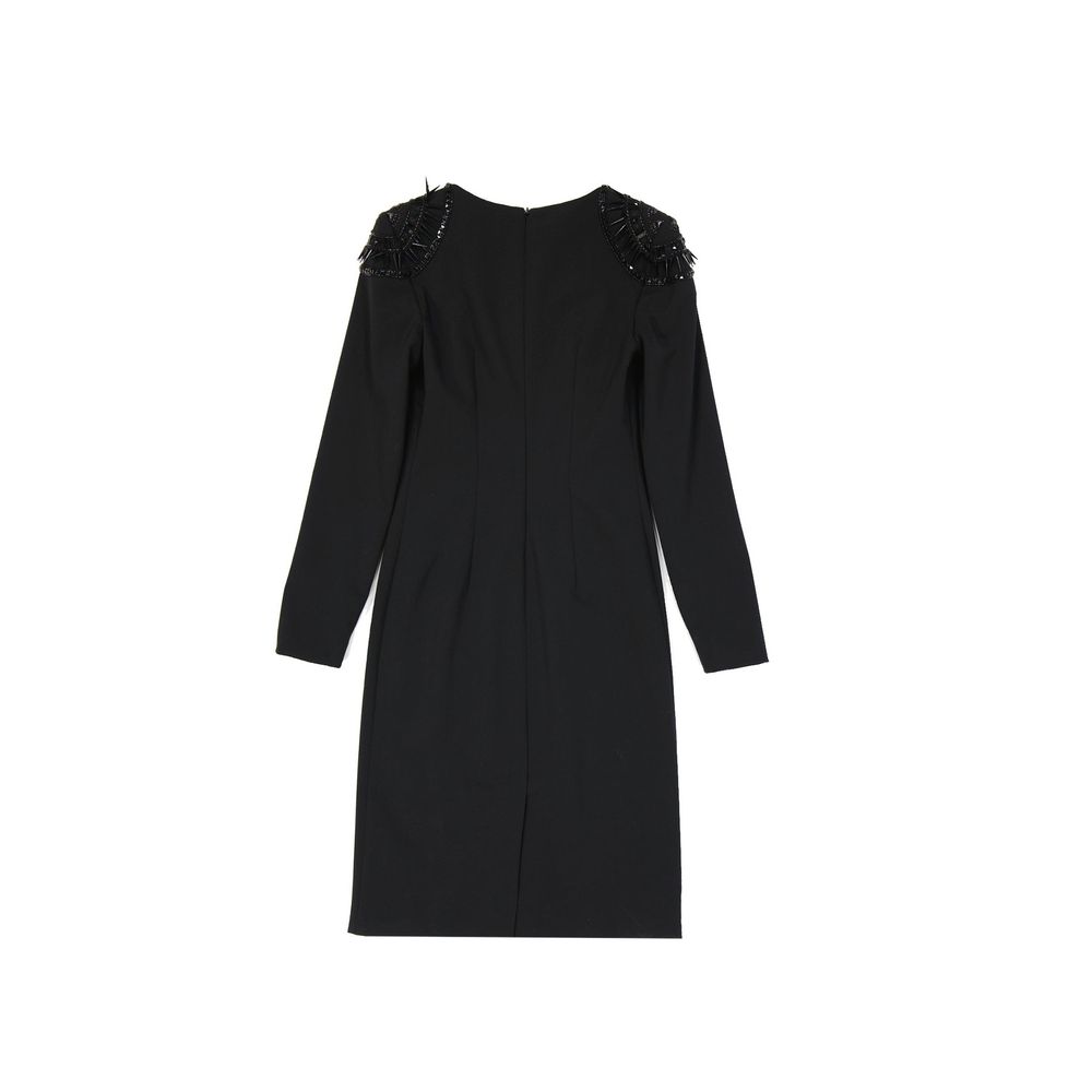 Alberta Ferretti Schwarzes Freizeitkleid aus Elastan