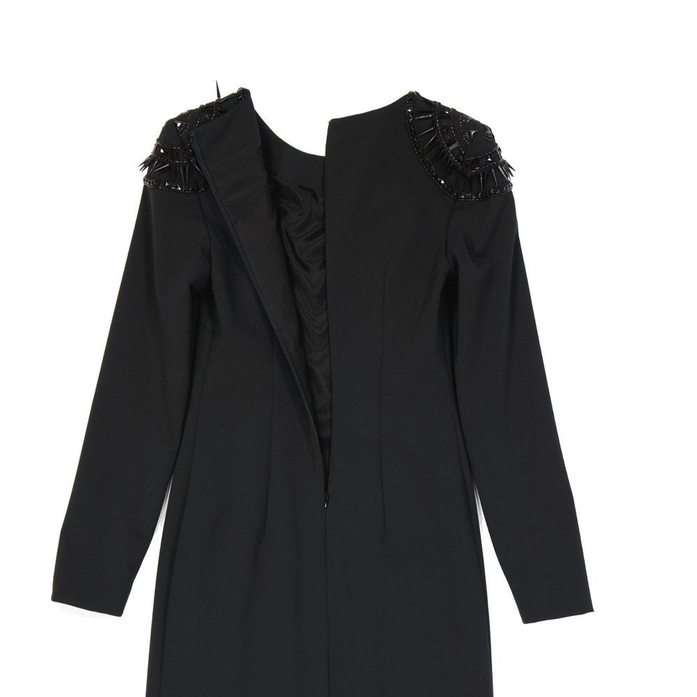 Alberta Ferretti Schwarzes Freizeitkleid aus Elastan