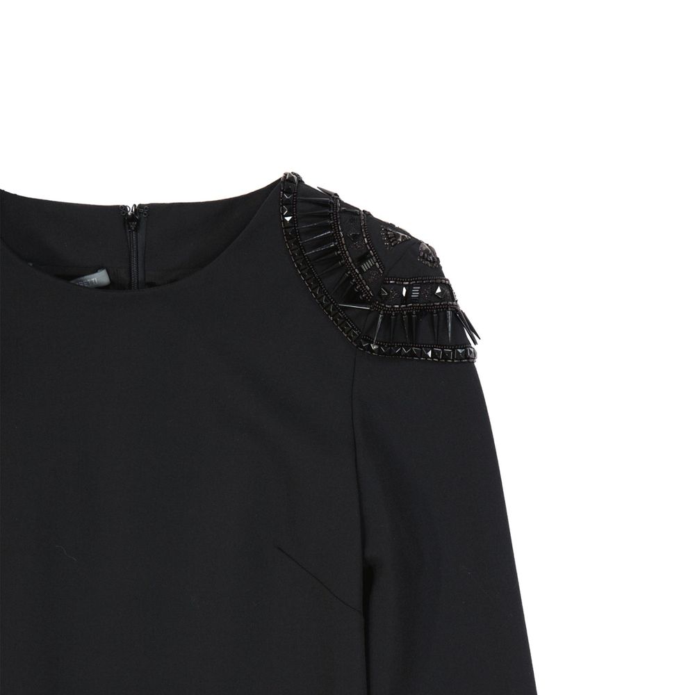 Alberta Ferretti Schwarzes Freizeitkleid aus Elastan