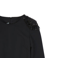 Alberta Ferretti Schwarzes Freizeitkleid aus Elastan
