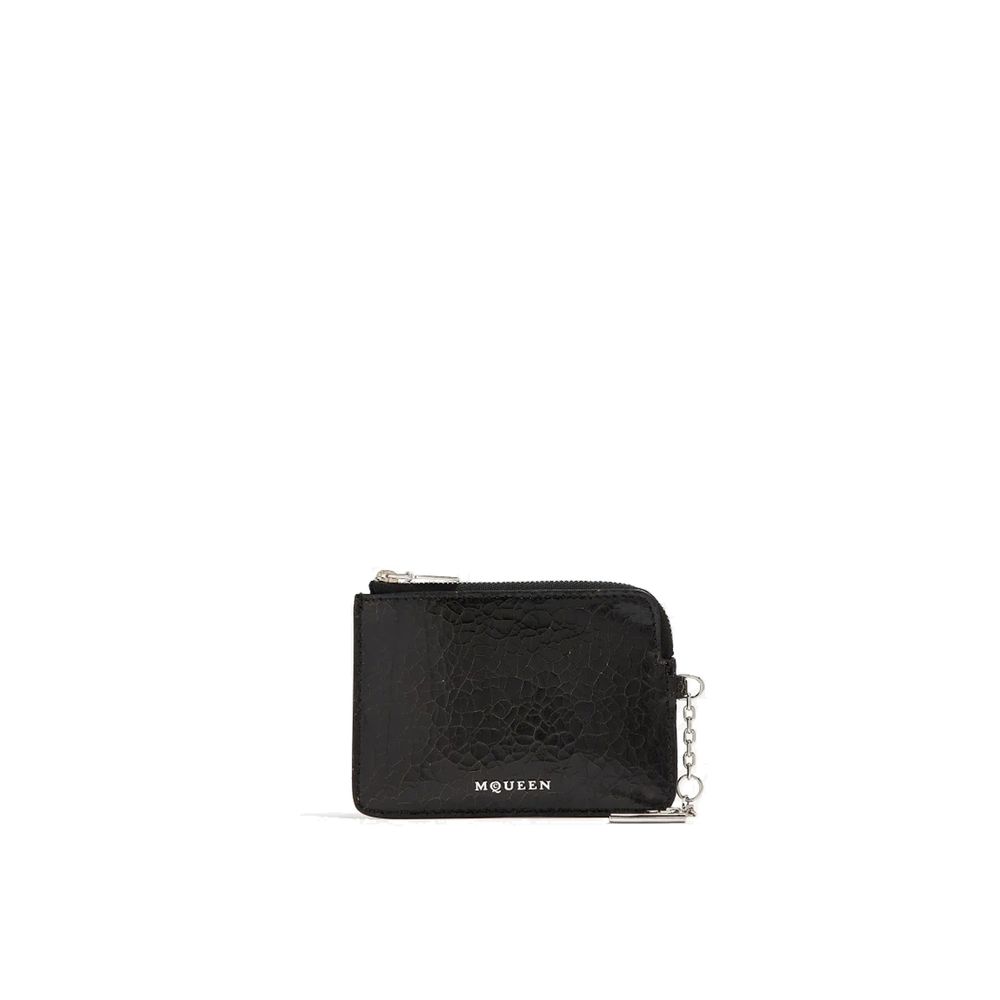 Alexander McQueen Zwarte Clutch van Kalfsleer
