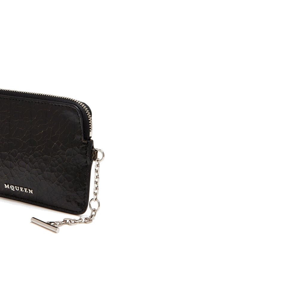Alexander McQueen Zwarte Clutch van Kalfsleer