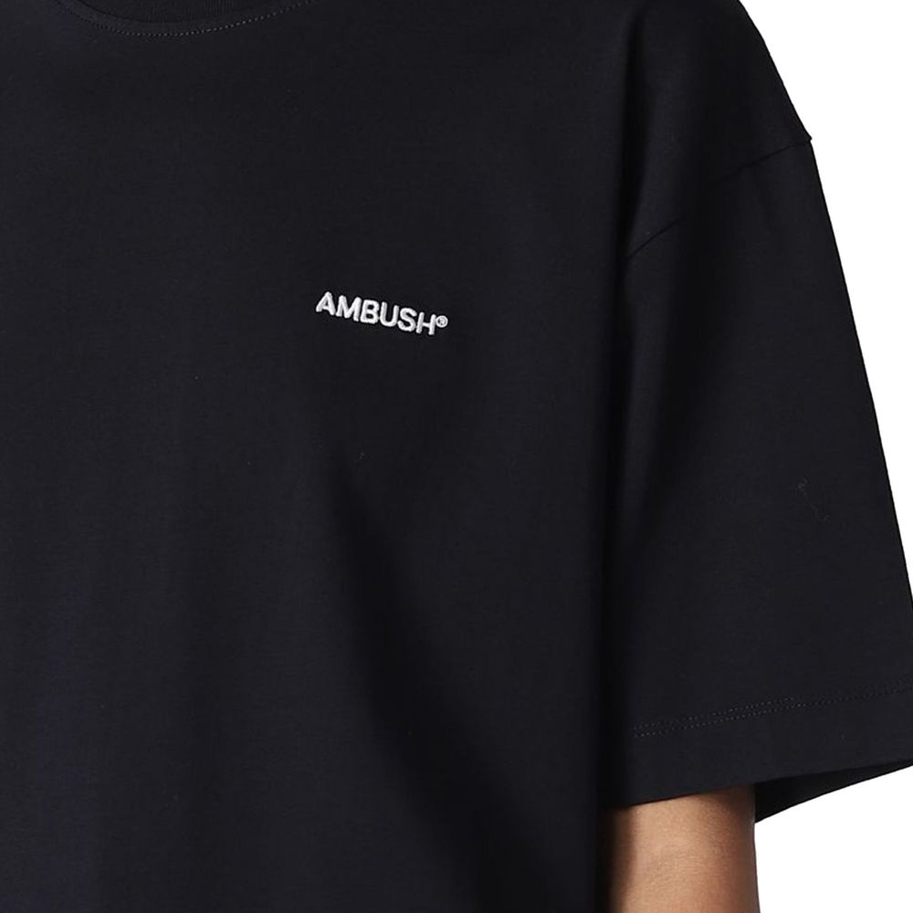 Ambush T-Shirt aus schwarzer Baumwolle