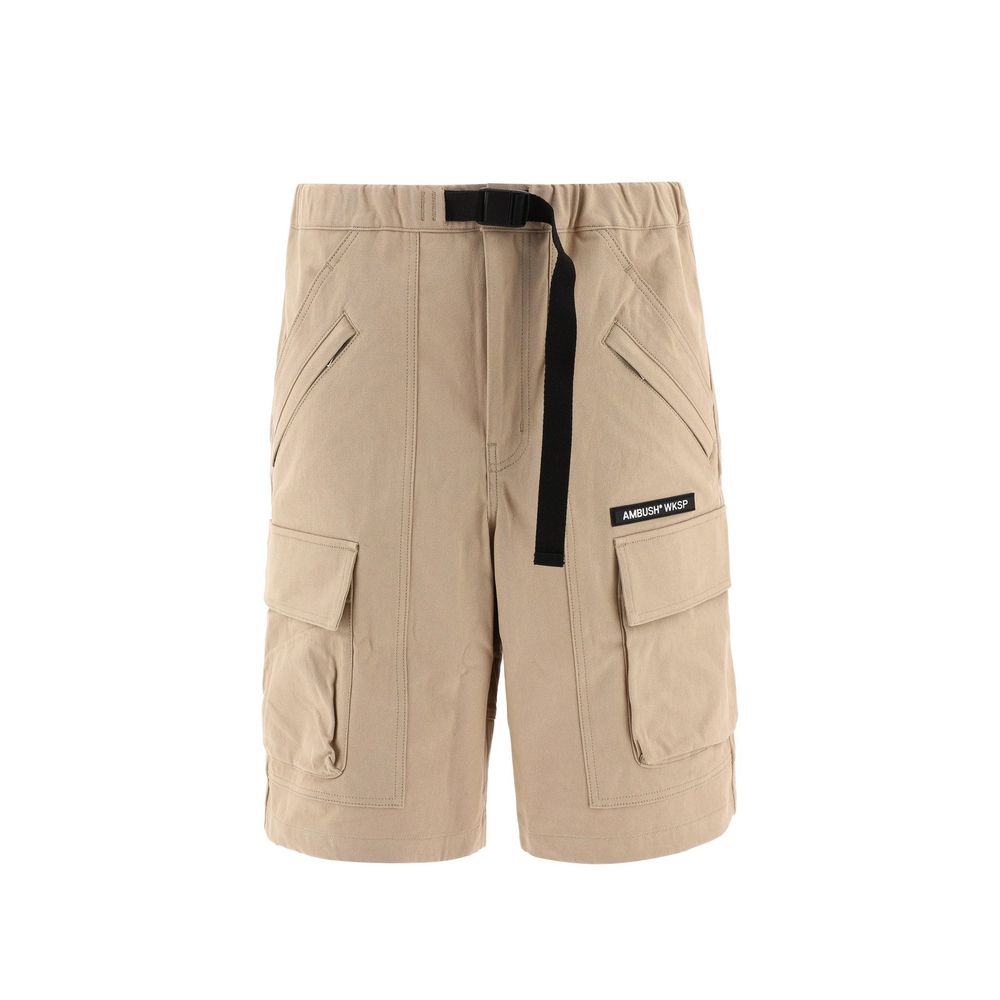 Ambush Beige Baumwoll-Bermudashorts