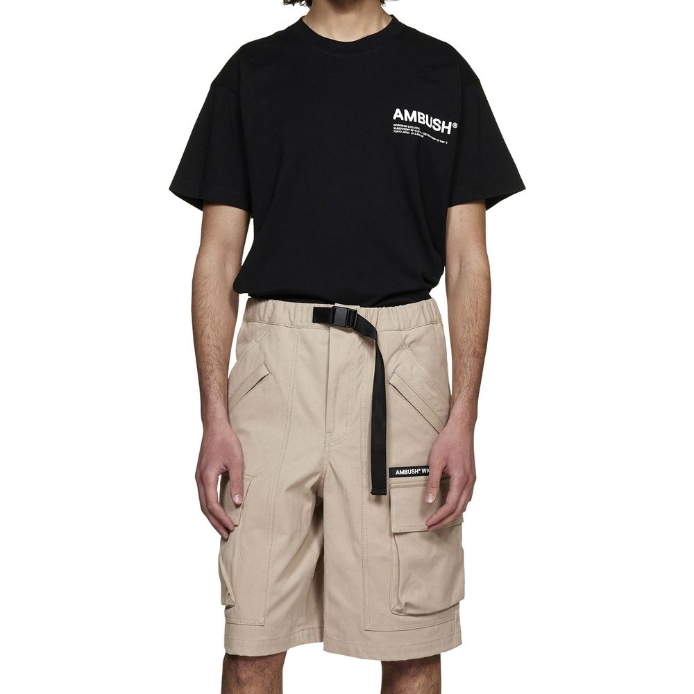 Ambush Beige Baumwoll-Bermudashorts