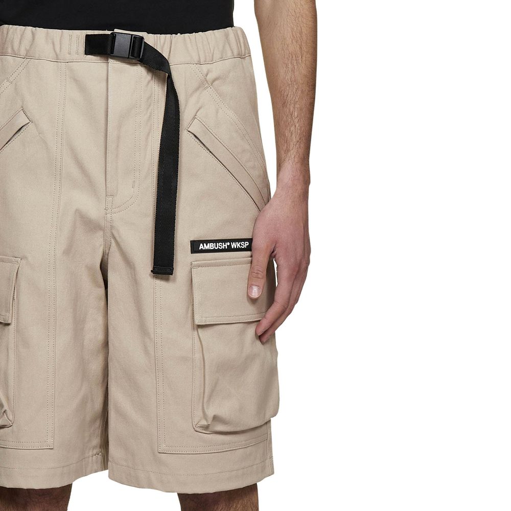 Ambush Beige Baumwoll-Bermudashorts