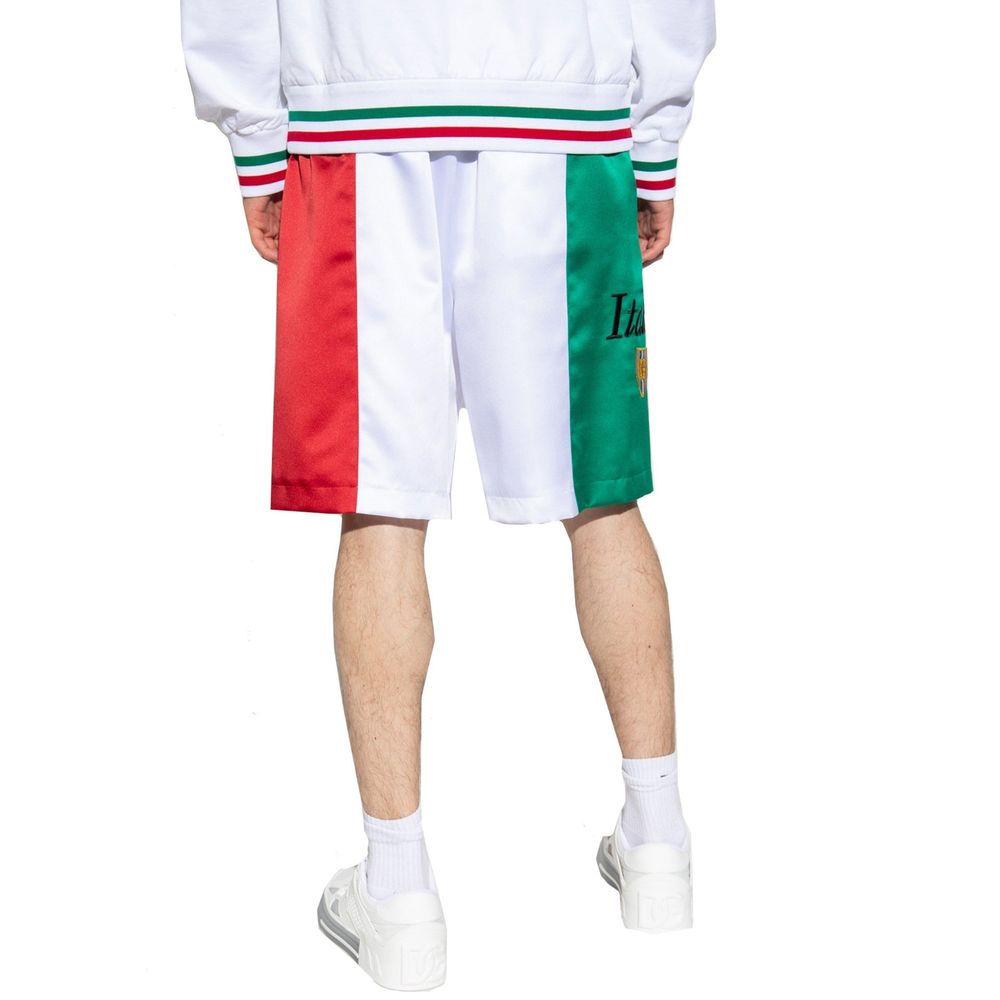 Dolce & Gabbana Weiße Polyester-Shorts