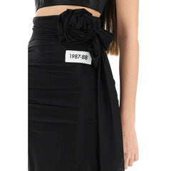 Dolce & Gabbana Zwarte Lange Rok van Elastaan