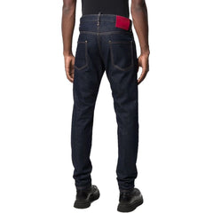 Dsquared² blauwe katoenen straight-leg jeans