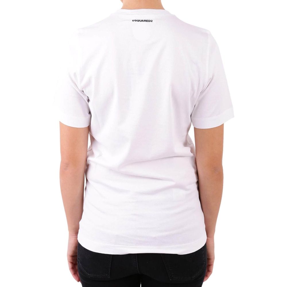 Dsquared² Weißes Baumwoll-T-Shirt