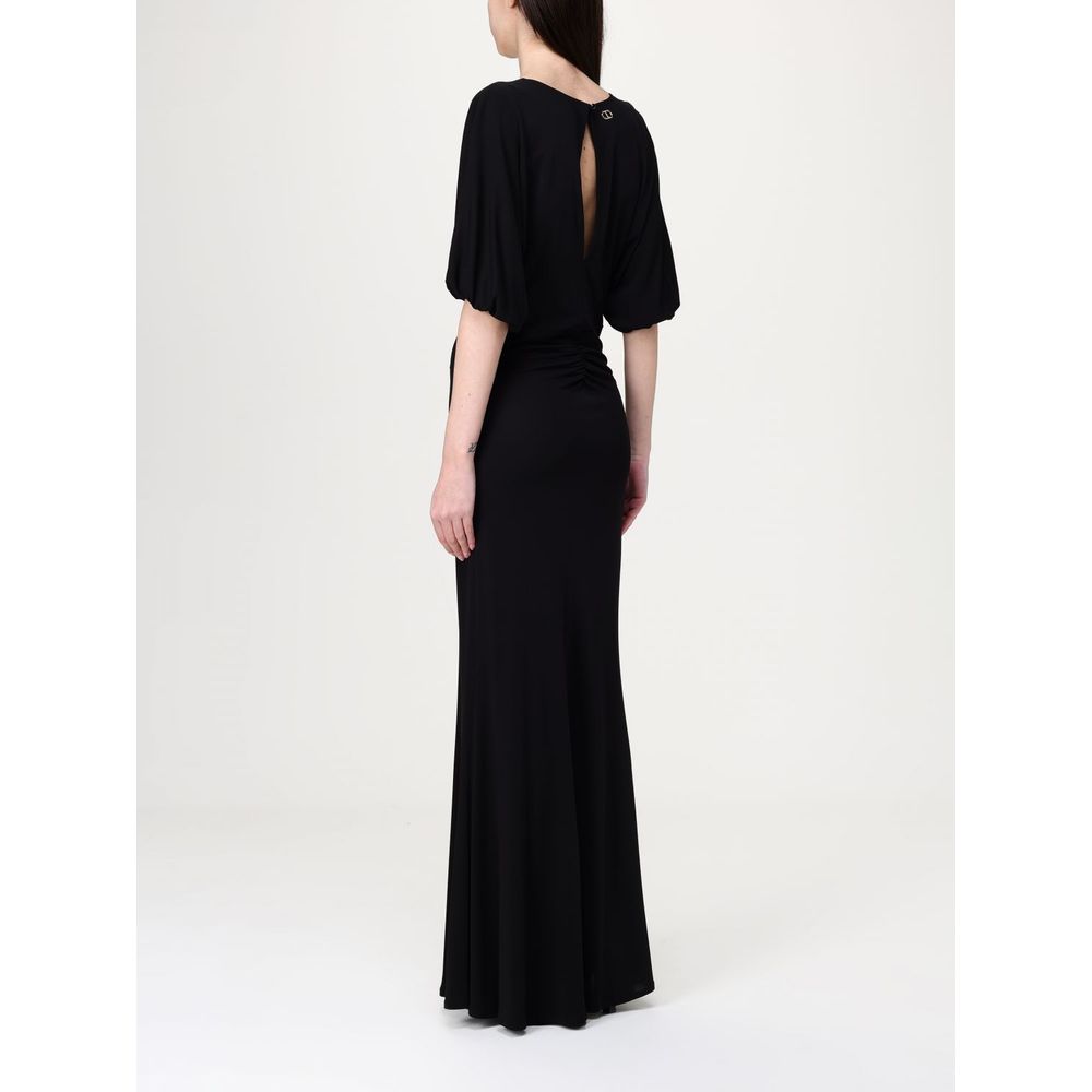 Twinset Zwarte Elastische Casual Jurk
