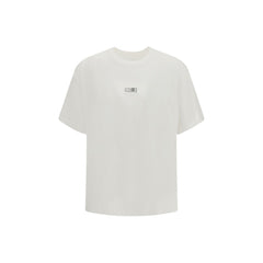 MM6 Wit Katoenen T-shirt