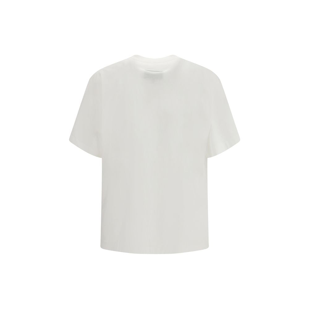 MM6 Wit Katoenen T-shirt