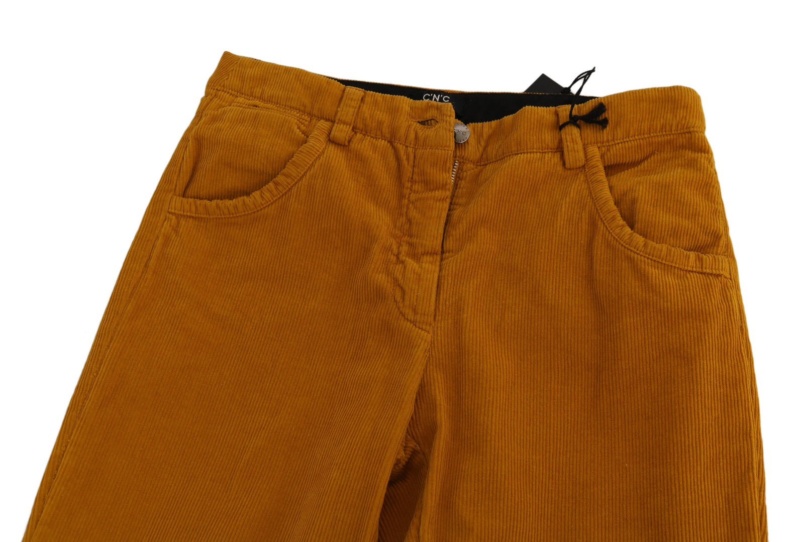 Costume National Orange High Waist Straight Stoffhose
