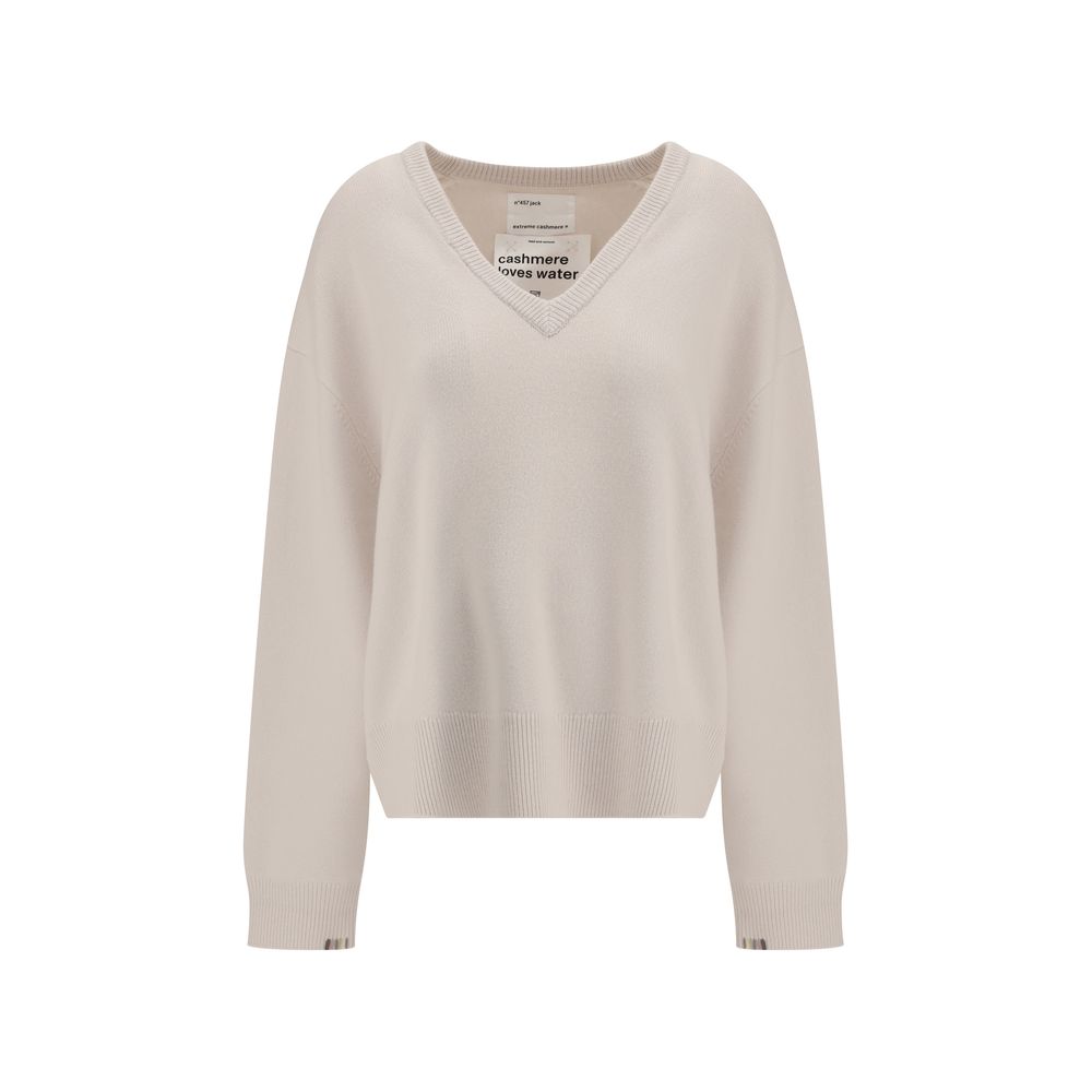 Extreme Cashmere Weißer Kaschmirpullover