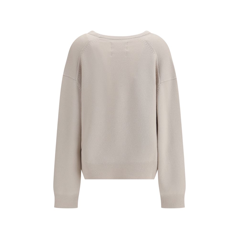 Extreme Cashmere Weißer Kaschmirpullover