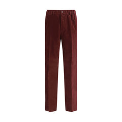 Fendi Bordeaux Katoenen Casual Broek