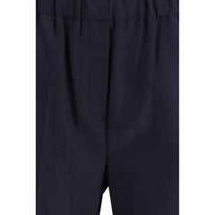 Max Mara Blue Wool Casual Pants