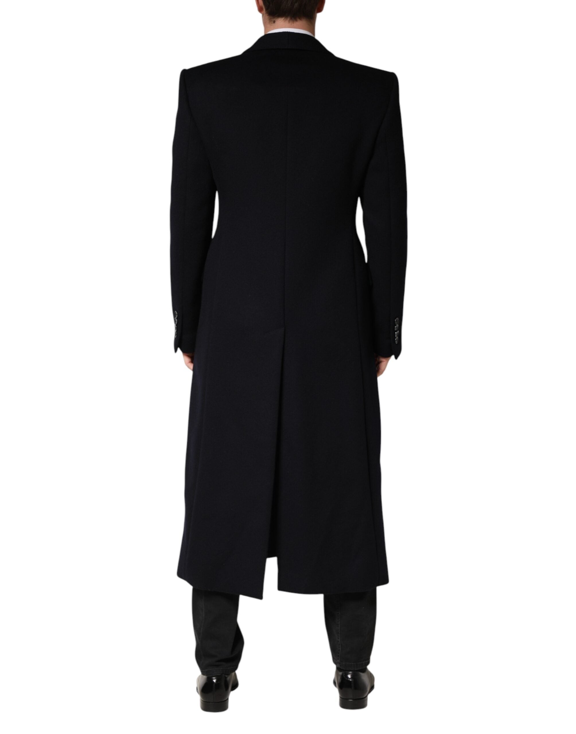 Dolce &amp; Gabbana – Schwarze, einreihige Trenchcoat-Jacke