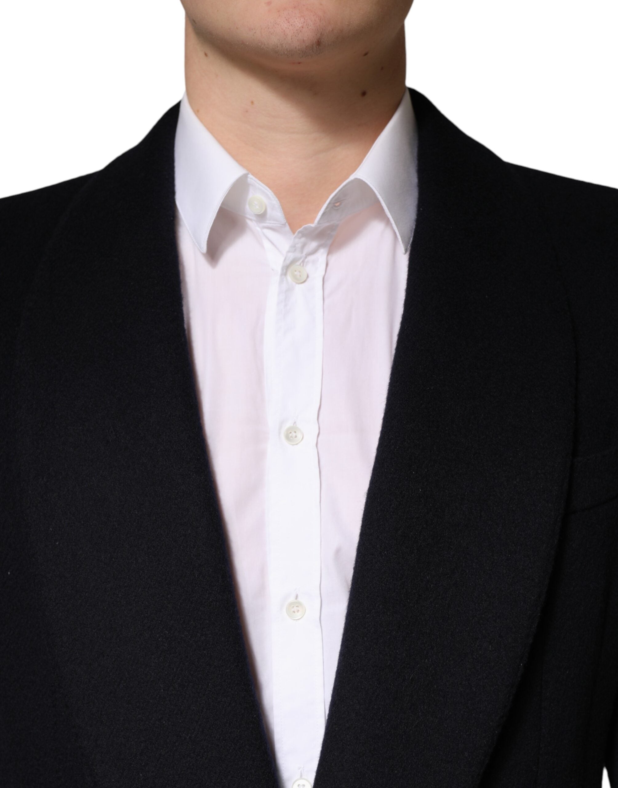 Dolce &amp; Gabbana – Schwarze, einreihige Trenchcoat-Jacke