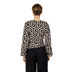 Jacqueline De Yong Beige Polyester Blouse