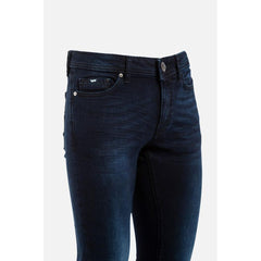 Gas Blauwe Katoenen Slim Fit Jeans