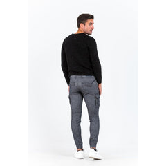 Gas Gray Cotton Cargo Pants