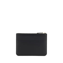 Comme Des Garçons Zwart Kalfslederen Portemonnee van Bos Taurus