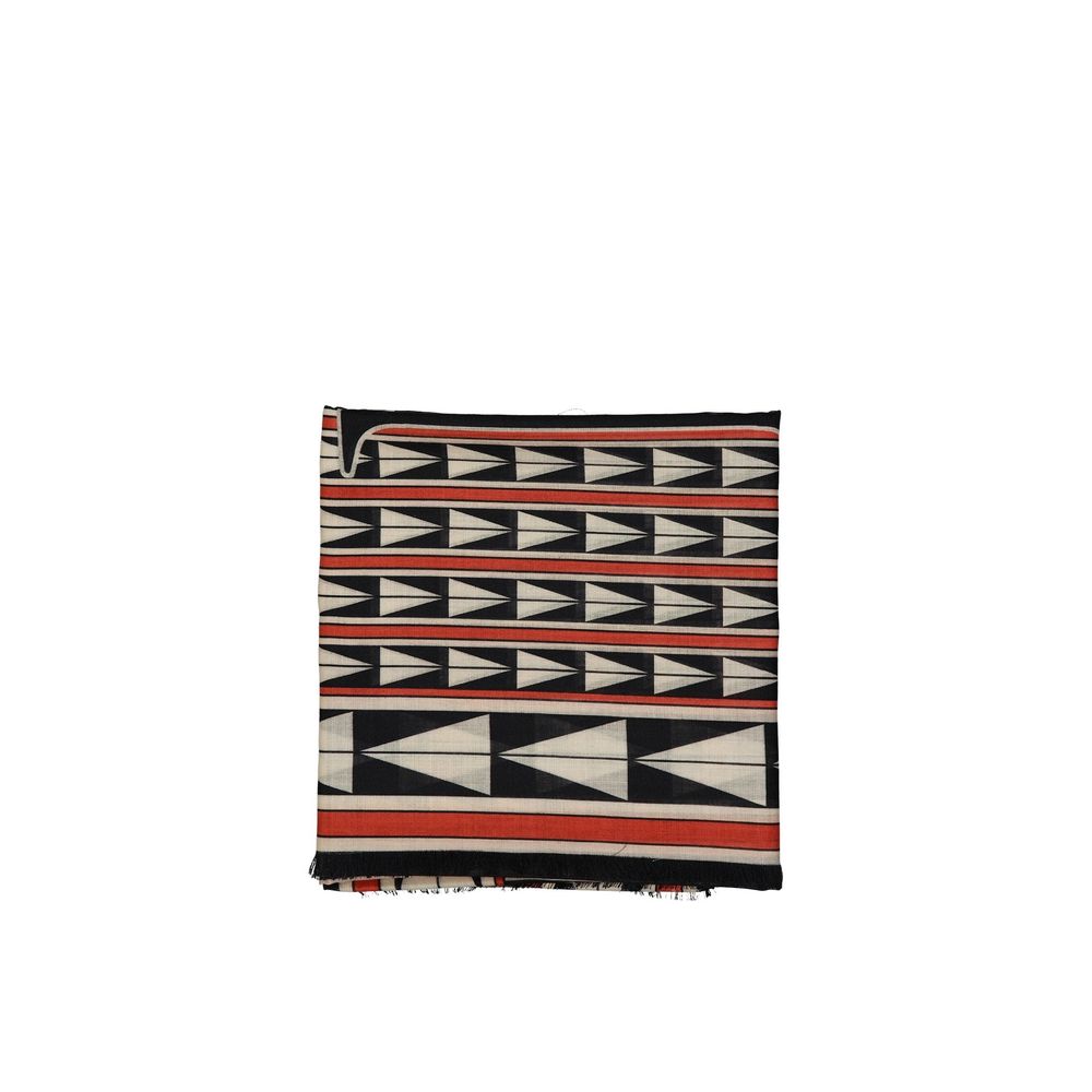 Lanvin Black Wool Scarf