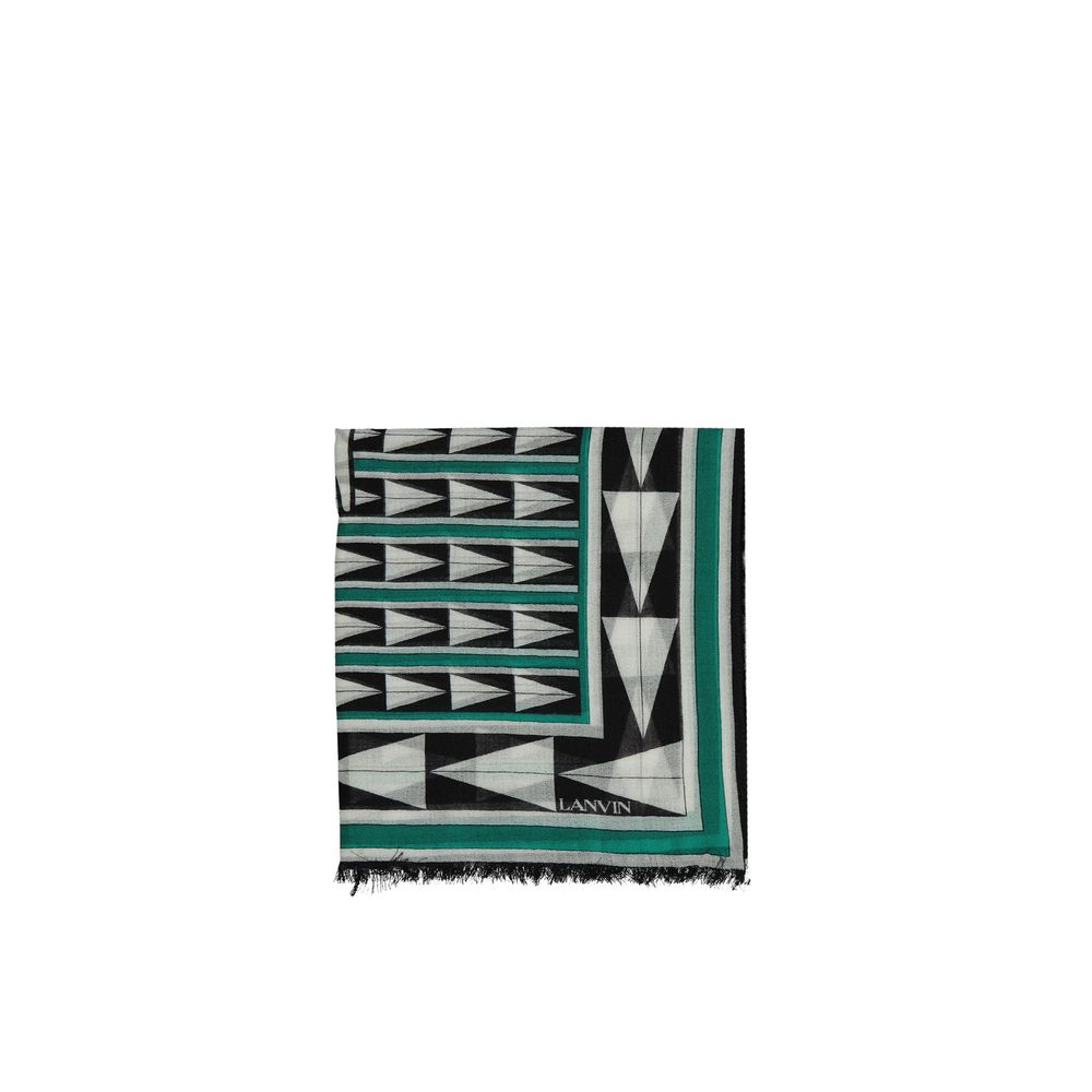 Lanvin Bicolor Wool Scarf