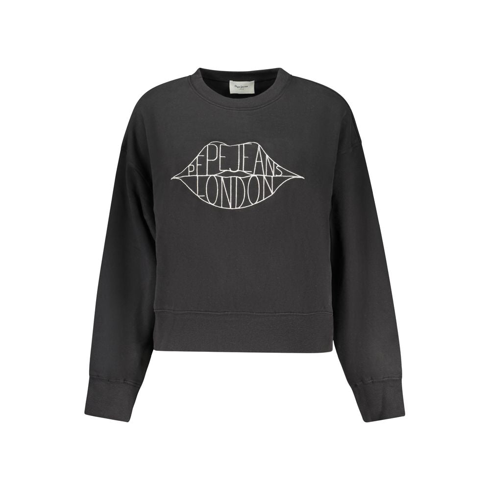 Pepe Jeans Damen-Sweatshirt aus schwarzer Baumwolle