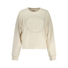Guess Jeans Weißes Baumwoll-Damen-Sweatshirt