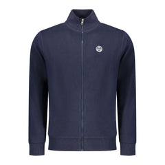 North Sails Blue Cotton Men Sweatshirt