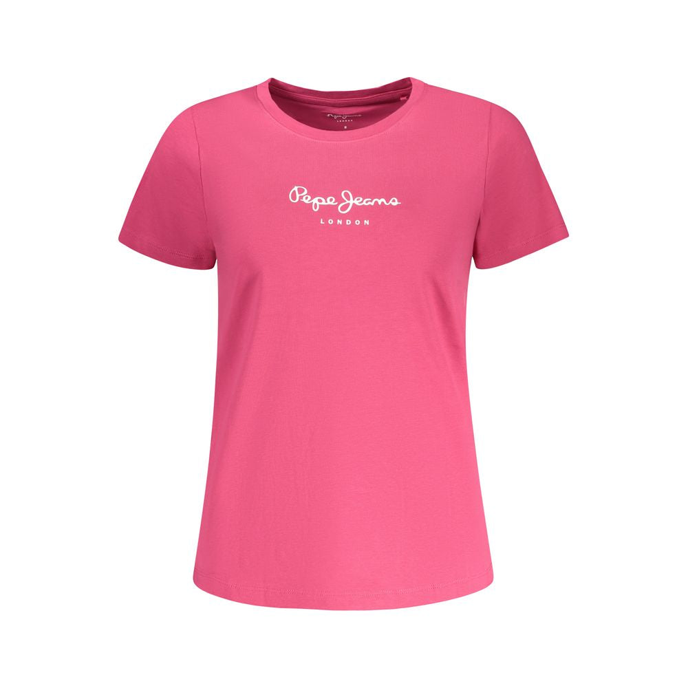 Pepe Jeans Rosa Cotton Women T-Shirt