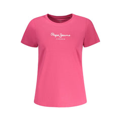 Pepe Jeans Rosa Cotton Women T-Shirt