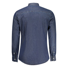 Pepe Jeans Blu Cotton Men Shirt