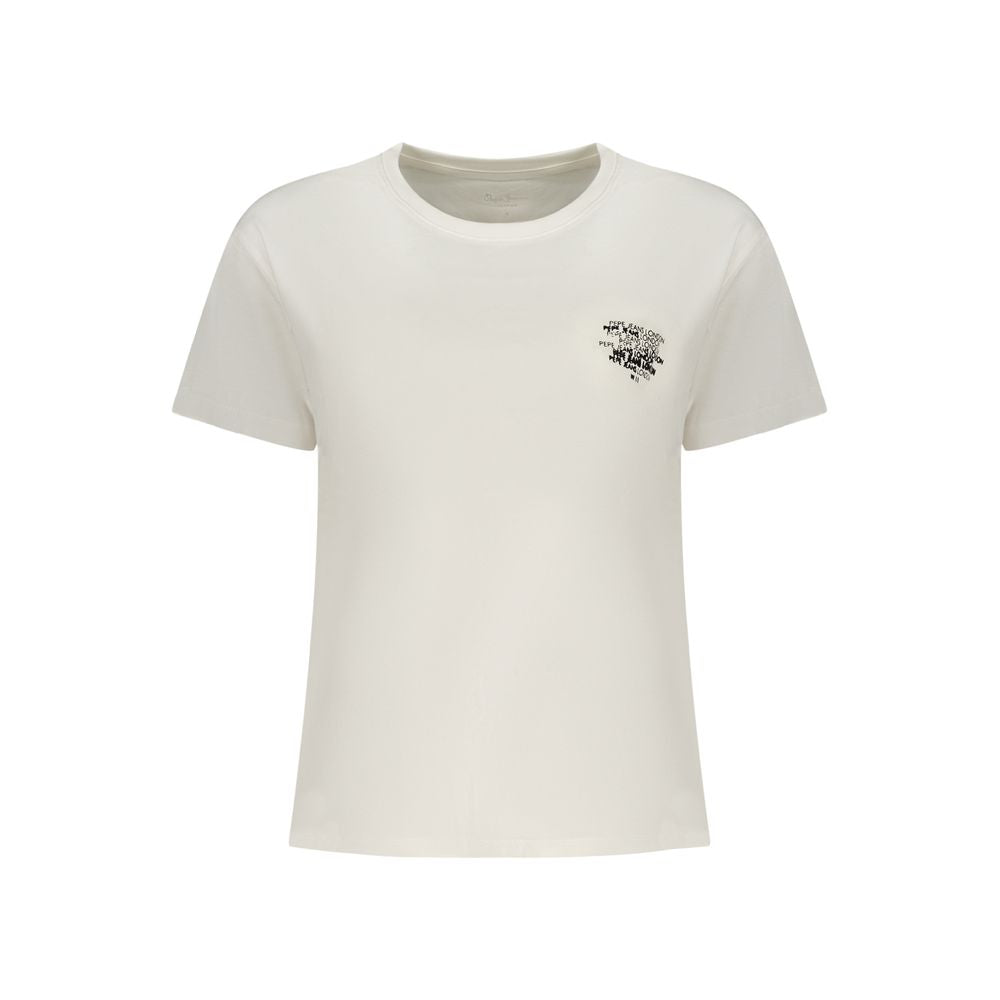 Pepe Jeans Weißes Damen T-Shirt aus Baumwolle