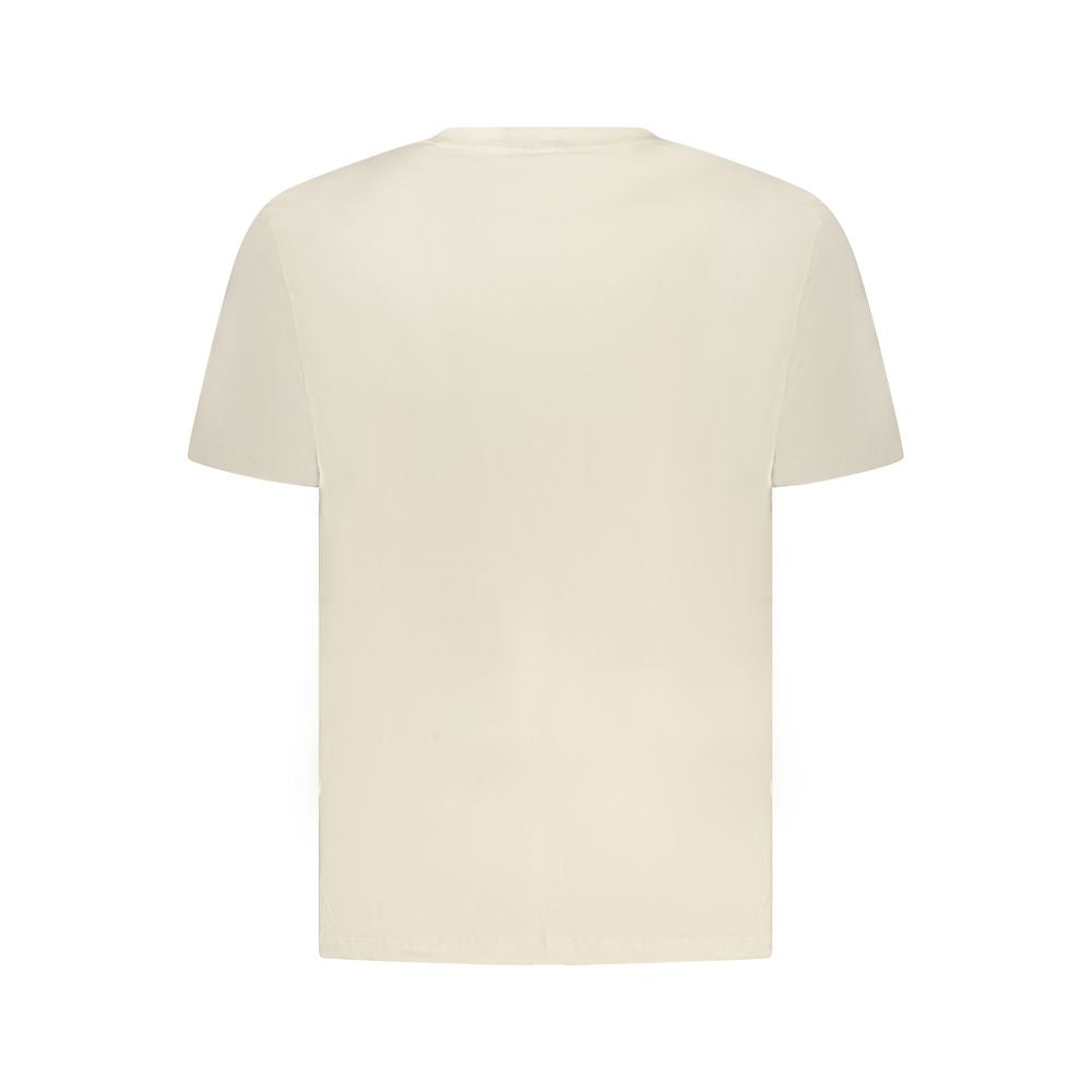 Pepe Jeans beigefarbenes Herren-T-Shirt aus Baumwolle