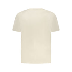 Pepe Jeans beigefarbenes Herren-T-Shirt aus Baumwolle