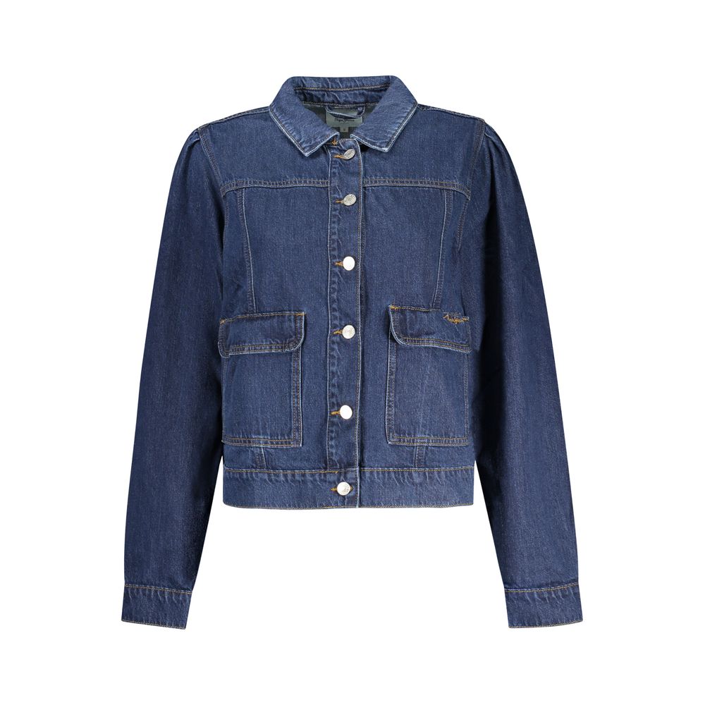 Pepe Jeans Blu Cotton Damenjacke