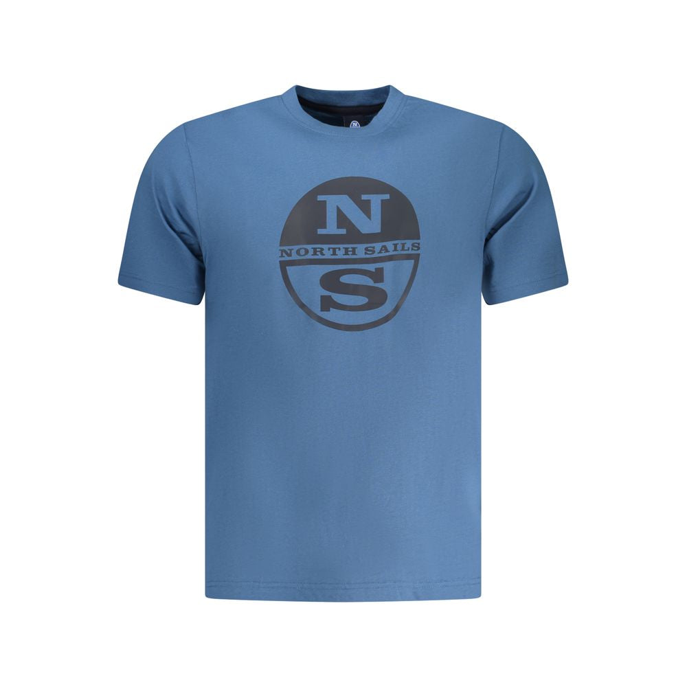 North Sails Blaues Baumwoll-T-Shirt für Herren