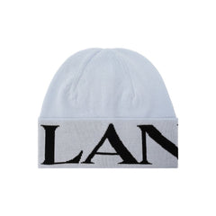 Lanvin blauwe muts van scheerwol