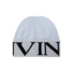 Lanvin blauwe muts van scheerwol