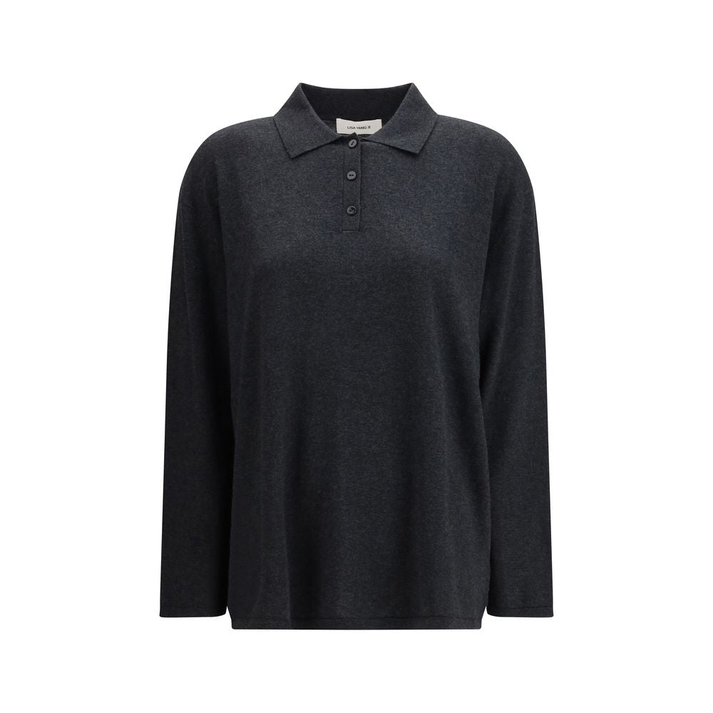 Lisa Yang Graues Baumwoll-Sweatshirt