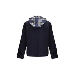 Burberry Blue Polyester Rain Coat