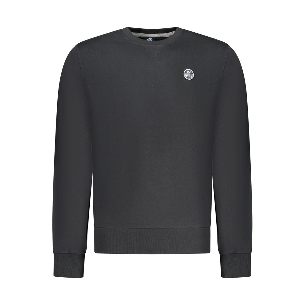North Sails Schwarzes Baumwoll-Herren-Sweatshirt