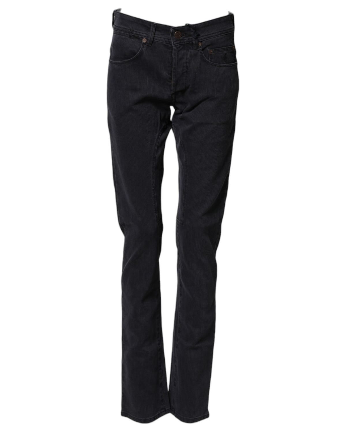 Siviglia Schwarze Jeanshose aus Baumwolle für Damen, gerader Schnitt