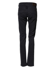 Siviglia Schwarze Jeanshose aus Baumwolle für Damen, gerader Schnitt