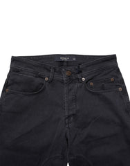 Siviglia Schwarze Jeanshose aus Baumwolle für Damen, gerader Schnitt