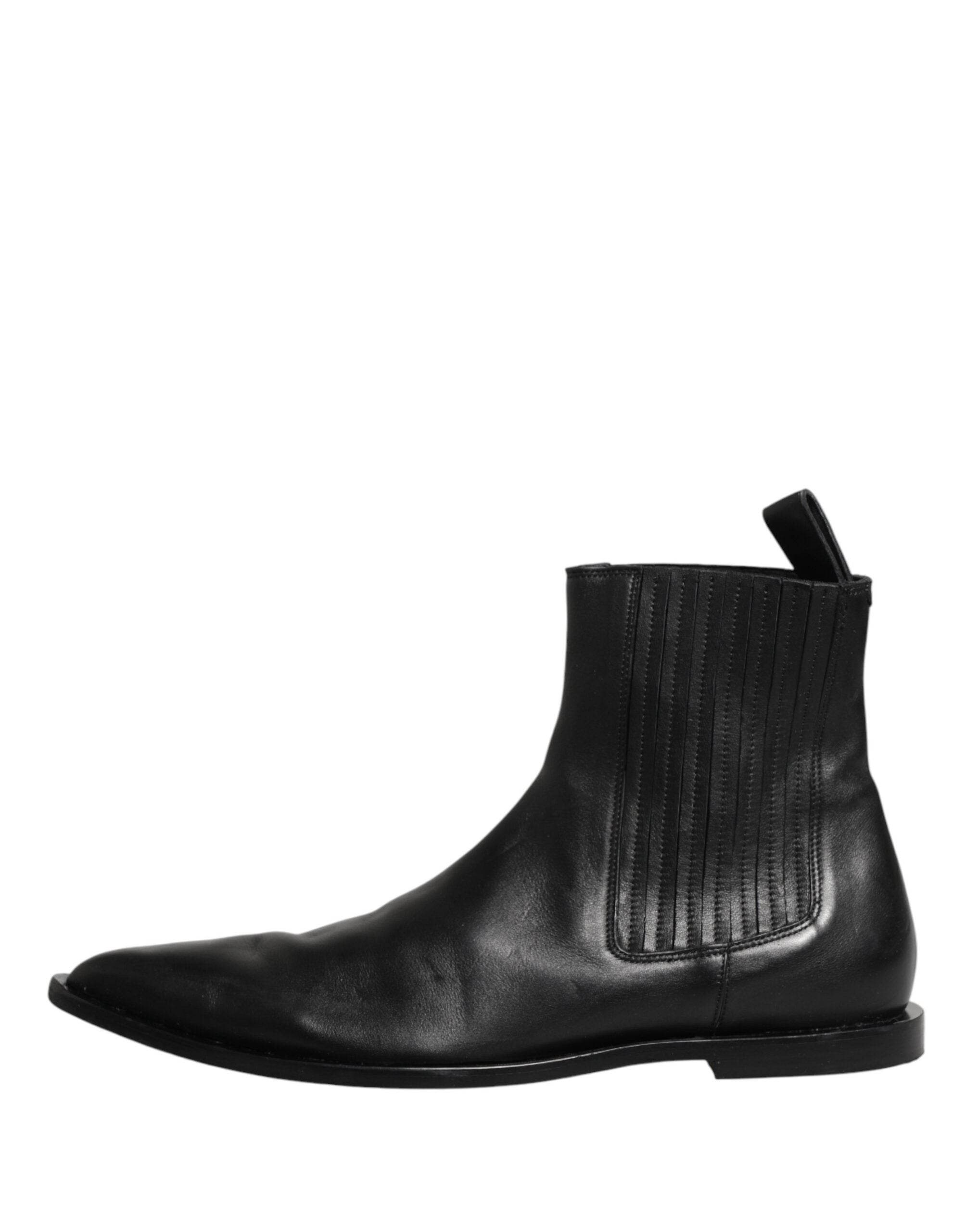 Dolce & Gabbana Chelsea Boots für Herren, Schwarz, kurze Stiefeletten